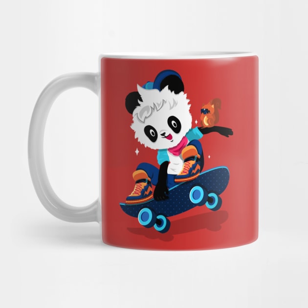 Skater Panda by franberbegal